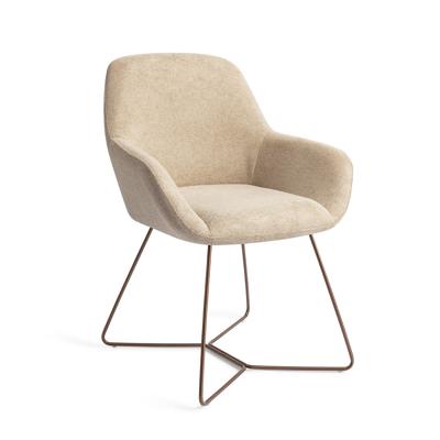 Jesper Home Eetkamerstoel 'Kushi' Beehive Rose, kleur Desert Dunes