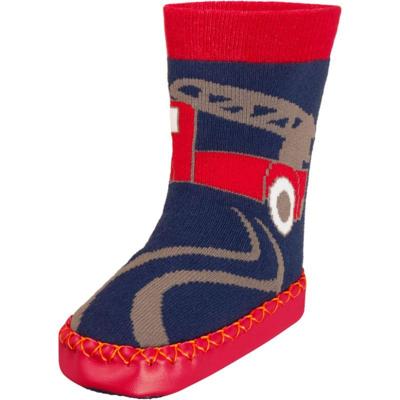 Playshoes soksloffen Brandweerauto Marine-26-27