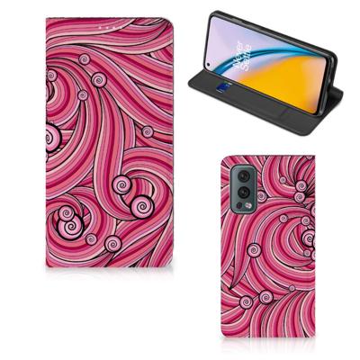OnePlus Nord 2 5G | Bookcase | Swirl Pink