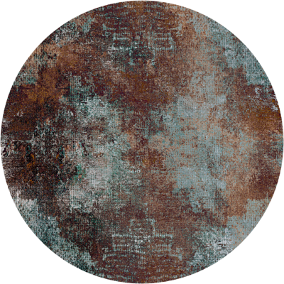 Moooi Carpets - Rond Vloerkleed Erosion Round Rust Soft Yarn - 250 cm rond