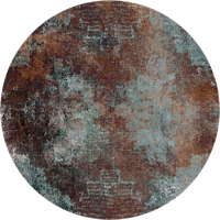 Moooi Carpets - Rond Vloerkleed Erosion Round Rust Soft Yarn - 250 cm rond
