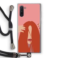 Woke up like this: Samsung Galaxy Note 10 Transparant Hoesje met koord