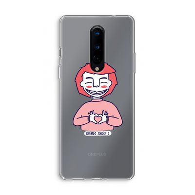 Hartje: OnePlus 8 Transparant Hoesje