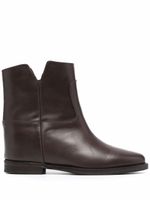 Via Roma 15 bottines en cuir à découpes - Marron
