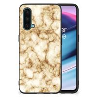 OnePlus Nord CE 5G Marmeren Print Telefoonhoesje Marmer Goud