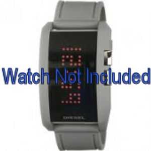 Diesel horlogeband DZ7163 Silicoon Grijs 24mm