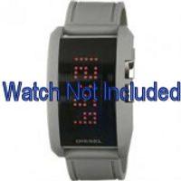 Diesel horlogeband DZ7163 Silicoon Grijs 24mm - thumbnail