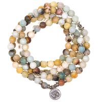 Edelsteen Armband Amazoniet Mala met OHM - thumbnail