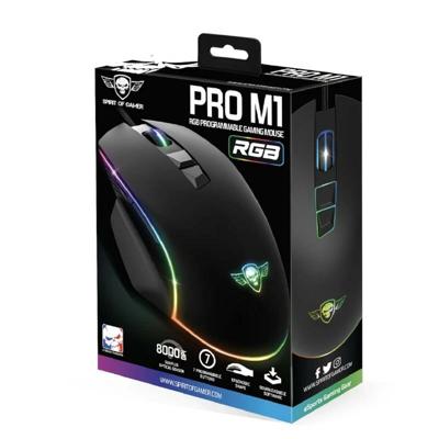 Muis Spirit of Gamer Souris Pro M1 Zwart