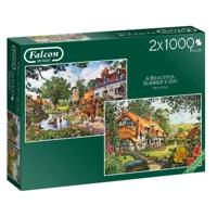 The Woodland Cottage Puzzel 2x 1000 Stukjes