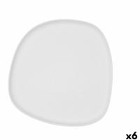 Dinerbord Bidasoa Fosil Wit Keramisch 26,3 x 25,5 x 2,4 cm (6 Stuks)