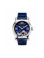 Chopard montre Happy Sport Sun, Moon and Stars 36 mm - Bleu