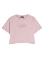 Dkny Kids t-shirt à patch logo - Rose - thumbnail