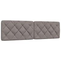 Hoofdbordkussen 180 cm stof taupe