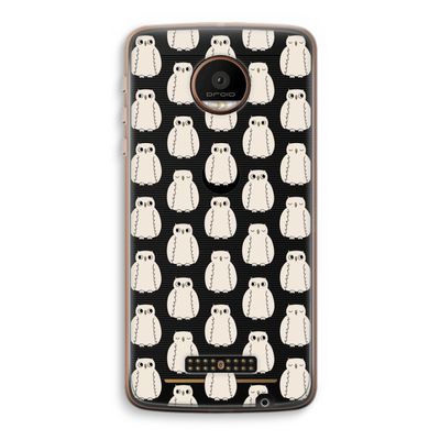 Uilen: Motorola Moto Z Force Transparant Hoesje