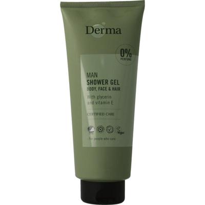 Derma Man douchegel body, face & hair