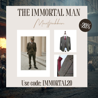 Maatpak Voor Heren | 3-delig Pak | Groen Visgraat | Finn Shelby | Peaky Blinders | Peaky Blinders