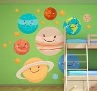 Sticker kinderen Planeten