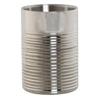 Wijnkoeler - zilverkleurig - champagnekoeler - 12 cm - glanzend