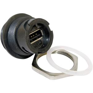 Conec 17-200161 17-200161 Set USB 2.0 inbouwbehuizing Bus, inbouw Bajonetsluiting met beschermdop 1 stuk(s)