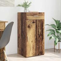 Dressoir met lade Oud hout 42,5 x 40 x 93 cm Bewerkt hout