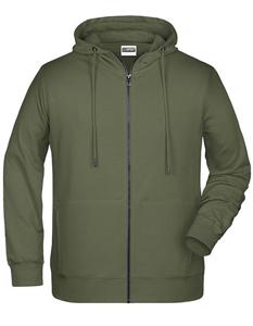 James & Nicholson JN8026 Men´s Zip-Hoody - /Olive - XL