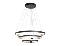 SLV Led hanglampOne Triple 3-rings Ø 80cm dimbaar zwart - 1002913