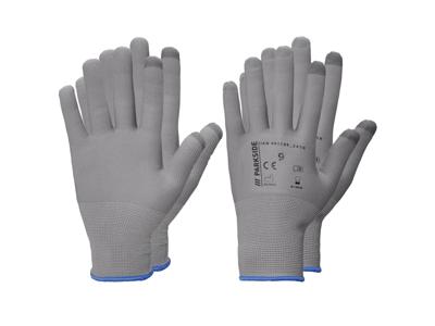 PARKSIDE 2 Paar werkhandschoenen (Grijs/blauw, 9)