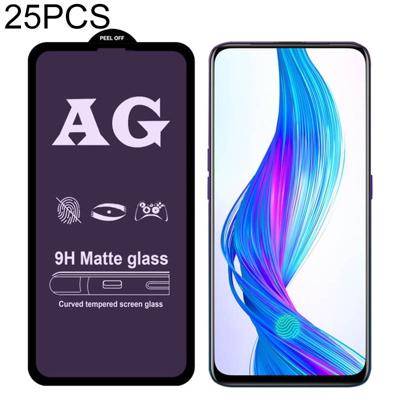 25 stuks AG matte anti blauw licht volledige dekking gehard glas voor OPPO Realme 3 Pro