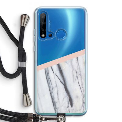 A touch of peach: Huawei P20 Lite (2019) Transparant Hoesje met koord