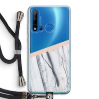 A touch of peach: Huawei P20 Lite (2019) Transparant Hoesje met koord