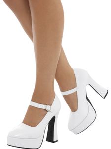 Witte Plateau Sneakers met Gouden Glitters - Uwantisell.nl