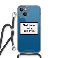 Self love: iPhone 13 Transparant Hoesje met koord