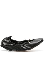 Scarosso ballerines Margot en cuir - Noir - thumbnail