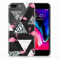 Apple iPhone 7 Plus | 8 Plus | TPU Hoesje | Flamingo Triangle