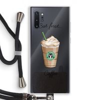 But first coffee: Samsung Galaxy Note 10 Plus Transparant Hoesje met koord