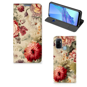 Smart Cover voor OPPO A53 | A53s Bloemen