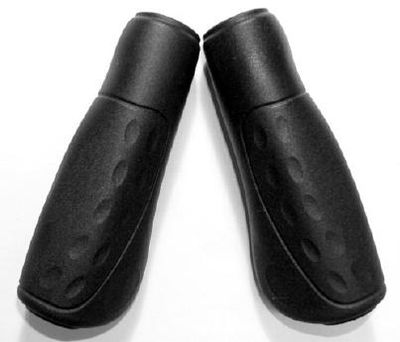 Westphal handvatten ellipsis, 122/122mm zwart met softgrip (werkplaatsverpakking)
