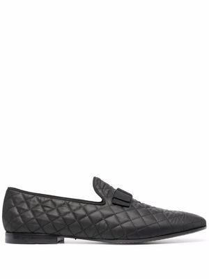 Tagliatore mocassins matelassé en cuir - Noir