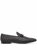 Tagliatore mocassins matelassé en cuir - Noir