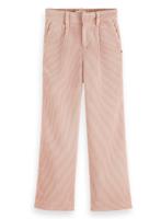 Corduroy wide-leg high-rise pants