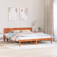 Bedframe Wasbruin 180 x 200 cm Massief grenenhout
