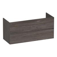Brauer Inspire - Onderkast - 120 cm - met 2 Softclose Lades Greeploos en 1 Sifon Uitsparing - Driftwood