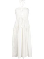 Ulla Johnson robe mi-longue Ella à dos nu - Blanc