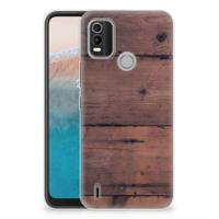 Nokia C21 Plus | Bumper Hoesje | Old Wood