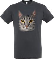 T-SHIRT GRIJZE KAT GRIJS S