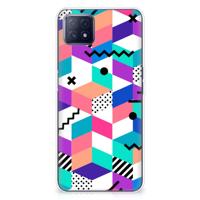 OPPO A53 5G | OPPO A73 5G | TPU Hoesje | Blokken Kleurrijk