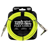Ernie Ball 6465 Flex Cable Gitaarkabel Groen 3 Meter Haaks-Recht