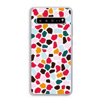 Colored Giraffe: Samsung Galaxy S10 5G Transparant Hoesje