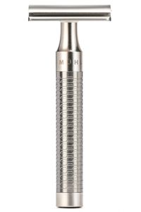 Muhle double edge safety razor ROCCA RVS silver matt R94